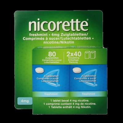 Nicorette Freshmint Zuigtabletten 4mg