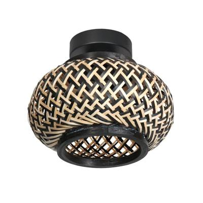 Steinhauer PlafondlampNox Light met bamboe kap Ø22,5cm - 4501ZW