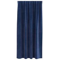 VidaXL Verduisterende gordijnen 2 pcs donkerblauw 140 x 175 cm fluweel - thumbnail