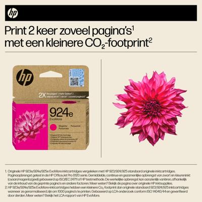 Originele inkt cartridge HP 00P OFFICEJET PRO 8120, 8130 SERIES - 924E Magenta Originele inkt cartridge HP 00P OFFICEJET PRO 8120, 8130 SERIES - 924E Magenta