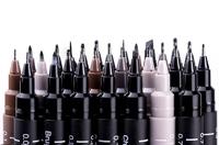 Fineliner Uni-ball Pin Brush Art set à 5 stuks assorti - thumbnail