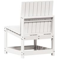 3-delige Loungeset massief grenenhout wit - thumbnail