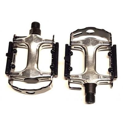 Tecora platformpedalen 9/16 inch MTB zilver
