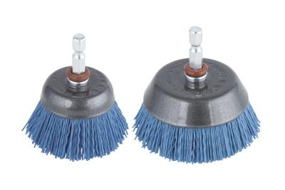 Wolfcraft Nylon-komborstel | Blauw | 6-kant schacht | Ø50mm | 1 stuk - 2728000