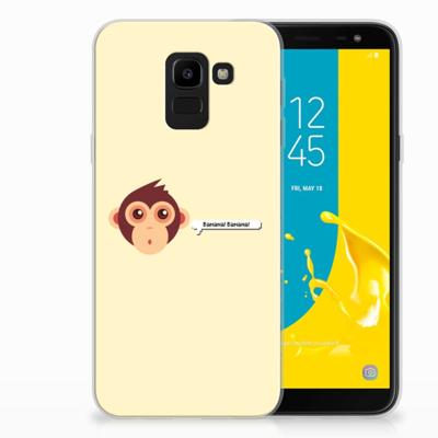 Samsung Galaxy J6 2018 Telefoonhoesje met Naam Monkey Samsung Galaxy J6 2018 Telefoonhoesje met Naam Monkey