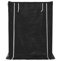 Haardhoutrek met regenhoes 150x80x200 cm gegalvaniseerd staal - thumbnail