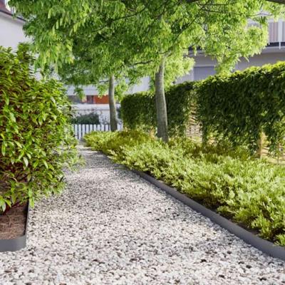 VidaXL Gazonranden 10 st 10x103 cm koudgewalst staal antraciet VidaXL Gazonranden 10 st 10x103 cm koudgewalst staal antraciet
