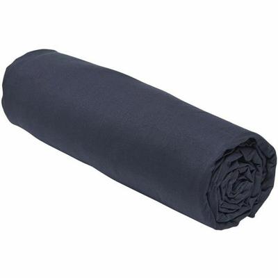 Hoeslaken - TODAY - 160 x 200 cm + 30 cm - Katoen - Biologisch Marineblauw