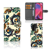 Wallet Case OPPO A54 5G | A74 5G | A93 5G Barok Flower - thumbnail