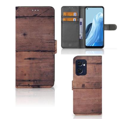 OPPO Find X5 Lite | Reno 7 5G | Book Style Case | Old Wood