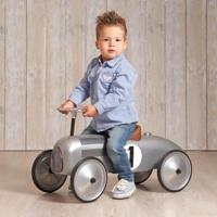 Goki retro loopauto zilver - thumbnail