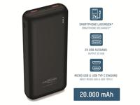 Ansmann PB320PD Powerbank 20000 mAh USB PD LiPo USB-A, USB-C Zwart - thumbnail