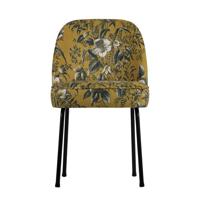 WOOOD Eetkamerstoel 'Vogue Poppy' Velvet, kleur Mosterd - thumbnail
