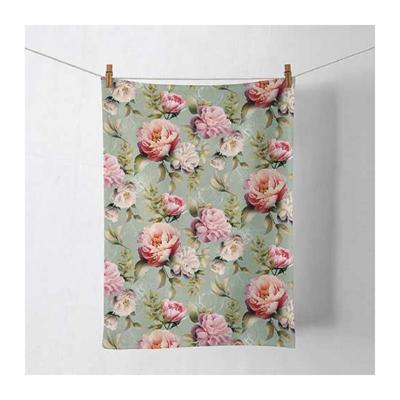 Ambiente theedoek peonies composition