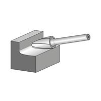 PFERD TOOLS 21218133 Freesstift Hardmetaal Ronde boog Lengte 43 mm Afmeting, Ø 3 mm Werklengte 13 mm Schachtdiameter 3 mm 1 stuks - thumbnail