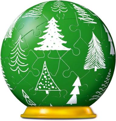 Ravensburger kerstbal groen puzzel 3D 56 stukjes Ravensburger kerstbal groen puzzel 3D 56 stukjes