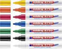 Paintmarker edding 8750 industrie 2-4mm rood | 10 stuks - thumbnail