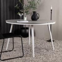 Nohr Ronde Tuintafel 'Erikka' 120cm, kleur Wit/Grijs - thumbnail
