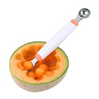 Tomado-Metaltex Meloenuitsteker Dekofood RVS Wit/Oranje/Zilver - thumbnail