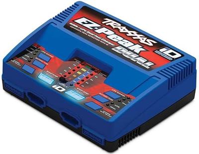 Traxxas EZ-Peak Plus Dual Modelbouwoplader 8 A Li-poly, NiMH Minus-delta-U-uitschakeling, Batterijherkenning, Temperatuurbewaking