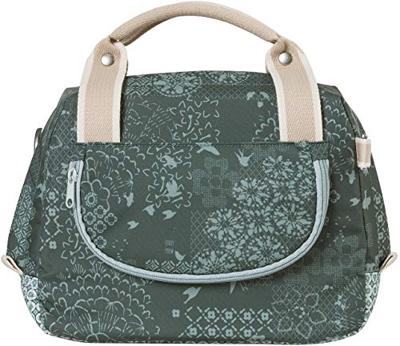 Basil bohème city bag - groene hand-, schouder- en stuurtas - 8l - waterafstotend - trendy bohemien print - thumbnail