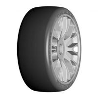 GRP GT T04 Slick - XM7 Medium Hard - Mounted on New Flex Silver Wheel - 1 Pair - thumbnail