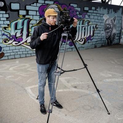 Caruba Videostar 180 Pro Videostatief + vloeistof gedempte kop