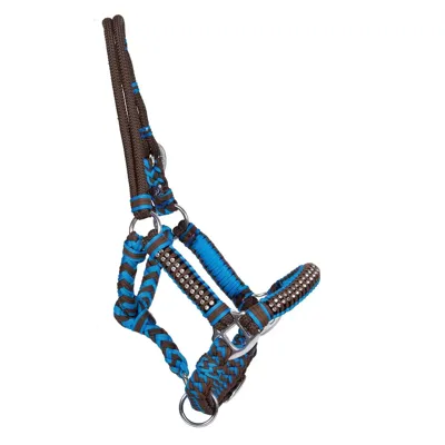 Pagony Deluxe Touwhalster blauw maat:mini shetl Pagony Deluxe Touwhalster blauw maat:mini shetl