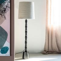 By-Boo Vloerlamp 'Pulse' Bouclé en hout, 159cm hoog - thumbnail