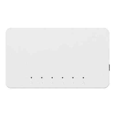Manhattan Fast Ethernet Switch (kunststof behuizing, desktopformaat, IEEE 802.3az (Energy Efficient Ethernet)) wit 5-Port Fast Ethernet Switch wit