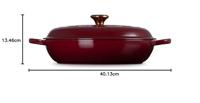 LE CREUSET - Signature - Campagnard braadpan 30cm 3,50l Rhone - thumbnail
