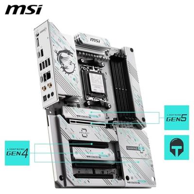 MSI 7E75-001R Moederbord Socket AMD AM5 Vormfactor ATX Moederbord chipset AMD® B850