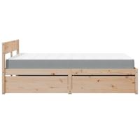Bed met lades en matras massief grenenhout 120x200 cm - thumbnail