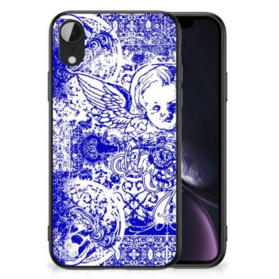 Telefoonhoesje Apple iPhone XR Angel Skull Blauw