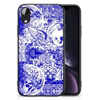 Telefoonhoesje Apple iPhone XR Angel Skull Blauw - thumbnail