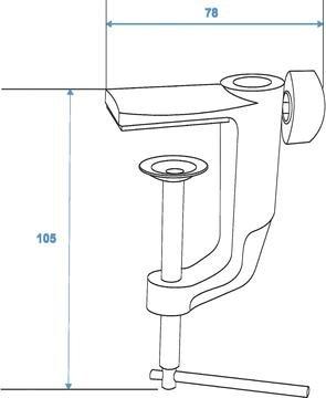 OMNITRONIC Holder Type A f. Table Microphone Arm bk