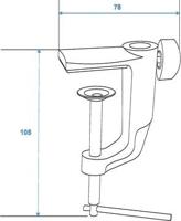 OMNITRONIC Holder Type A f. Table Microphone Arm bk - thumbnail