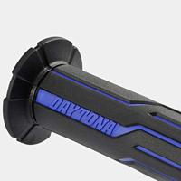 DAYTONA handvat "d-line" rubber grip d-lin sw/bl 125 open - thumbnail