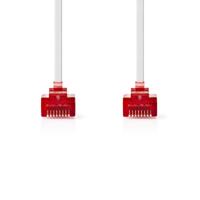 CAT6-kabel | RJ45 Male | RJ45 Male | U/UTP | 0.50 m | Snagless | Plat | PVC | Wit | Polybag - thumbnail