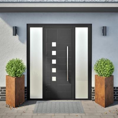 Plantenbakken 2 st driehoek 50x43x75 cm cortenstaal