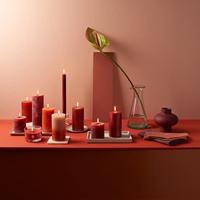 Bolsius tafelkaars 270/23 rustiek rood - thumbnail