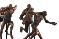 Decoratieve figuren DKD Home Decor Metaal Koper Hars Modern (43 x 11,5 x 19 cm) - thumbnail