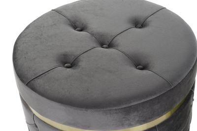 Voetensteun DKD Home Decor 60 x 60 x 47 cm Fluweel Hout MDF