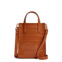 Ted Baker Wenissa Croc Effect Small Icon Bag Tan - thumbnail