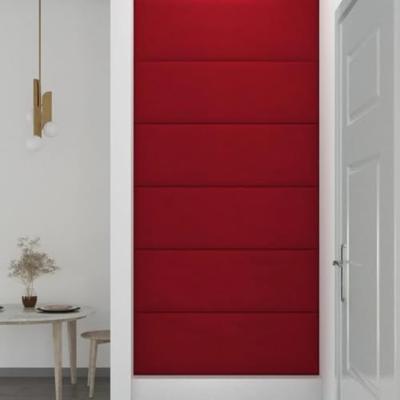 VidaXL Wandpanelen 12 st 3,24 m² 90x30 cm fluweel wijnrood VidaXL Wandpanelen 12 st 3,24 m² 90x30 cm fluweel wijnrood
