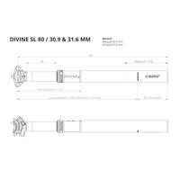 BikeYoke divine sl 31.6 dropper post - thumbnail