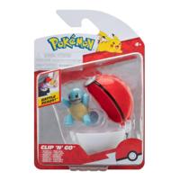 Jazwares Pokémon - clip n go squirtle met pokébal - thumbnail