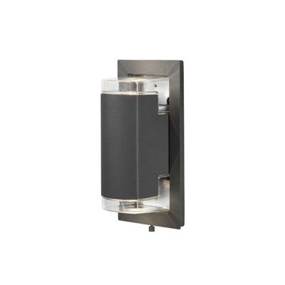 Konstsmide Potenza 7987-370 Buitenlamp (wand) LED, Spaarlamp GU10 12 W Antraciet