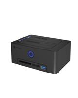 ICY BOX IB-1233CL-CR USB 3.2 Gen 1 (3.1 Gen 1) Type-A Zwart - thumbnail