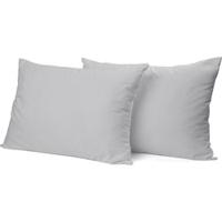 Elegance Kussensloop Hotelsluiting Percal Katoen licht grijs - thumbnail